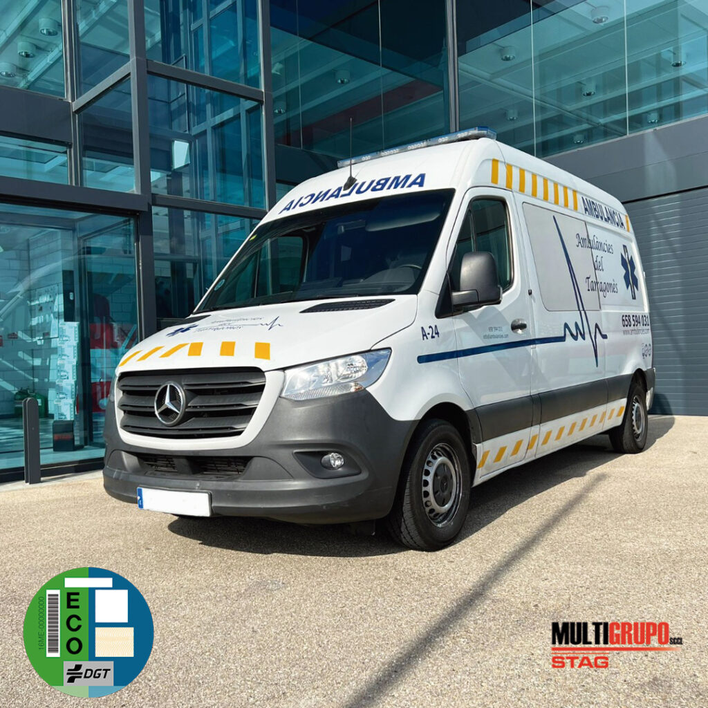 Ambulancia Mercedes convertida a autogas